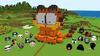 Survival Garfield House With 100 Nextbots in Minecraft - Gameplay - Coffin Meme