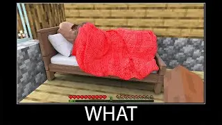 Minecraft wait what meme part 356 realistic minecraft Bed