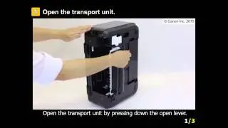 PIXMA MG3620: Removing a jammed paper from the jammed transport unit