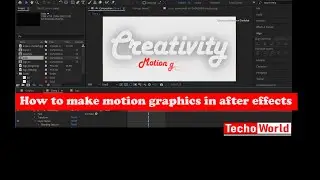 How to create Motion graphics in after effects