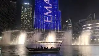 The Dubai Fountain - Motasoa (Arabic Song)