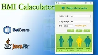 JavaFX BMI Calculator | Netbeans | SceneBuilder