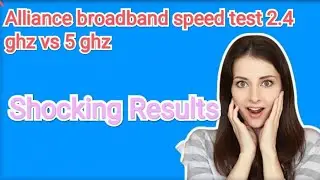 Alliance broadband speed test 2.4ghz vs. 5ghz on 50mbps plan