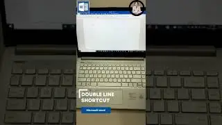 How to make straight double line in Microsoft word with shortcut key?