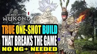 Black Myth Wukong - INSANE One Shot Build No NG+ Gaming Breaking Damage Full Showcase & Breakdown