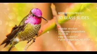 Glass Slides 3D | After Effects Template | Video Displays