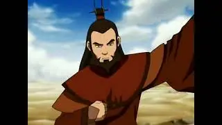 Avatar Roku dominando todos os 4 elementos: Água, Terra, Fogo e Ar