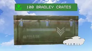 loot from 100 bradley APC crates on Rust