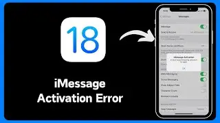 Fixed✔️: iMessage Activation Error | An Error Occurred During Activation Try Again | iPhone iOS 18