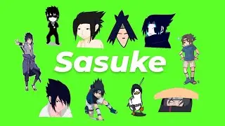 Animated Sasuke GIF Green Screen Pack (Free Download)