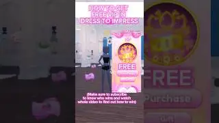 How to get free VIP in Dress to Impress 💕⬇️ #roblox #shorts #dti #dresstoimpress #robloxshorts #fyp