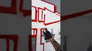 Red lines R crazy good #asmr #graffiti #asmrvideo #spraypaint