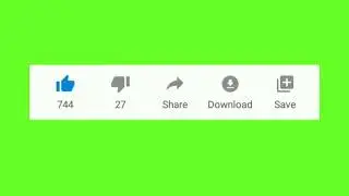 Like button for youtube | green screen like button intro