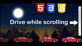 Car Driving Animation While Scrolling | GSAP and ScrollMagic | HTML CSS JavaScript