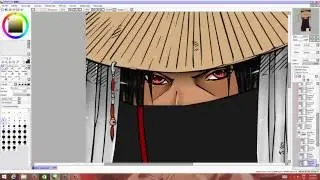 Itachi-senpai Speed Painting [Paint Tool Sai]