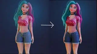 Modelling disney type character in Blender part 12(compositing)