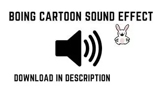 BOING. Cartoon sound effect. Download in description.