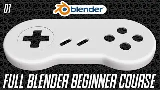 Full Blender Beginner Course | 01: The Front Base Mesh