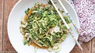 Easy Baby Bok Choy with Lemon and Soy Sauce Recipe - Eat Simple Food