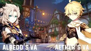 ALBEDO'S AND AETHER'S BETA VOICES ARE AMAZING