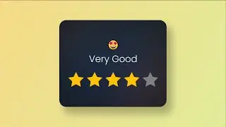 Rating UI Component using HTML, CSS & JavaScript