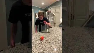 CUTTING AN APPLE IN HALF