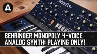 Behringer MonoPoly 4-Voice Analog Synthesizer - Playing Only!