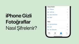 iPhone gizli fotoğraf albümünü şifreleme