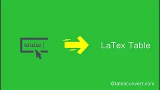 How to extract the table in the URL and convert it to LaTex table online?