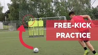 How to take a free kick from centre-right | Soccer free kick technique