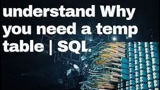 Basic Concept Of Temporary Tables | How to create temporary tables| SQL |PLSQL|POSTGRESQL|TEMP TABLE