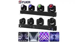 YUER™ 4x80W LED beam moving head Bar light RGBW 4in1 with ring DMX512 stage Effect lighting