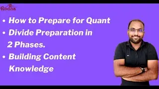 How to Prepare for QUANTITATIVE APTITUDE for CAT 2022 starting from April I CAT 2022  STRATEGY