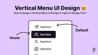 Vertical Menu UI Design for User Experience and Appealing looks