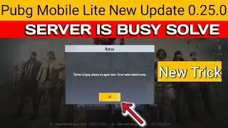 How To get Solve Pubg Mobile Lite Server Is Busy Please Try Again Later Problem |pubg lite 😍
