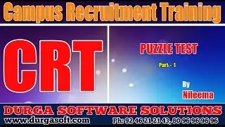 Campus Recruitment Training (CRT) ||Aptitude|| Puzzile Test Part-1