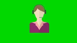 Call Center Avatar Green Screen