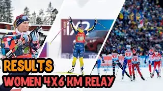 Results IBU World Cup Biathlon - Women 4x6km Relay - Ostersund 2023/24