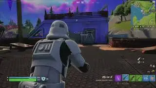 Star Was Stormtrooper with DarthVader lightsaber victory Fortnite Gameplay