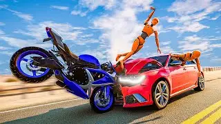 Dangerous Motorbike Crashes #01 | BeamNG.Drive