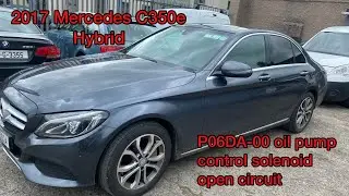 Mercedes P06DA oil pressure control fault finding (part 1 )