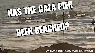 Now, the Gaza Pier has Been Beached! | Video Shows Part of the Trident Pier Ashore in Israel