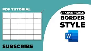 How to change the top table border style in Word