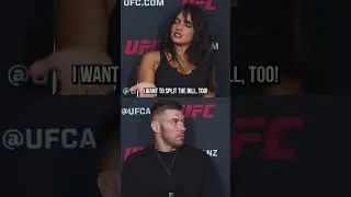 Nina Drama asks Dricus Du Plessis how to court a woman LOL #shorts #ufc