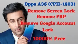 Oppo A3s (cph1803) Remove Frp Lock in 1 minute | Google account bypass (without pc) New trick 2023