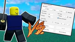 AUTOCLICKER VS PRO LOBBIES  in roblox blade ball...