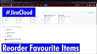 Jira Cloud - Reorder favourite items