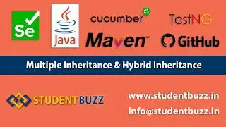 Multiple Inheritance & Hybrid Inheritance in Java || Selenium WebDriver || StudentBuzz