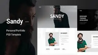 Sandy - Personal Portfolio PSD Template | Themeforest Website Templates and Themes