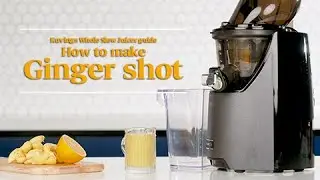 Kuvings Whole Slow Juicer guide - How to make ginger shot